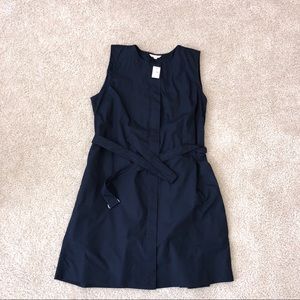 Sz 12 GAP Designed & Crafted Sleeveless Navy dress